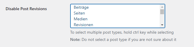 disable post revisions