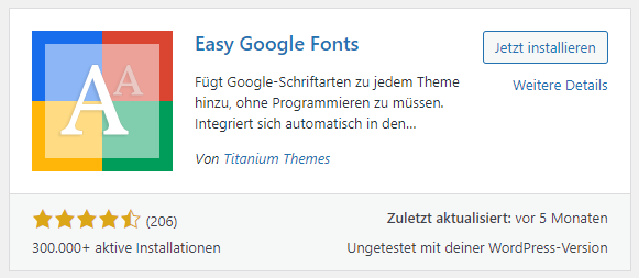 easy google fonts