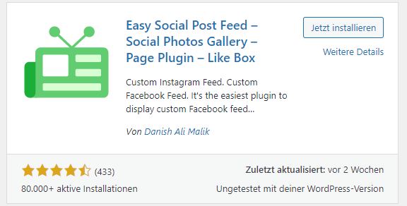 easy social post feed