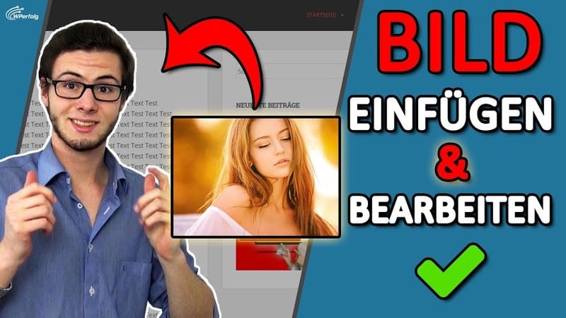 wordpress bild einfuegen bearbeiten geht nicht text tutorial website vorschau