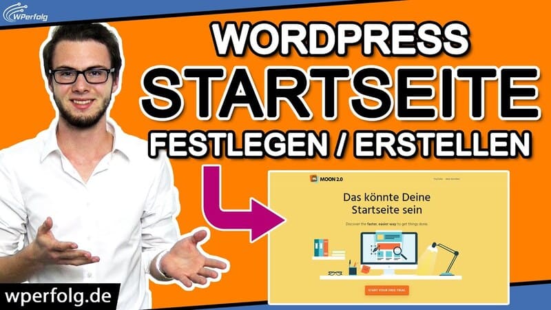 wordpress startseite festlegen beitragsbild